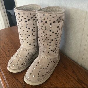 Faux Suede House Booties